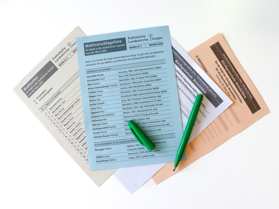 Abstimmung in der katholischen Kirche von Thurgau