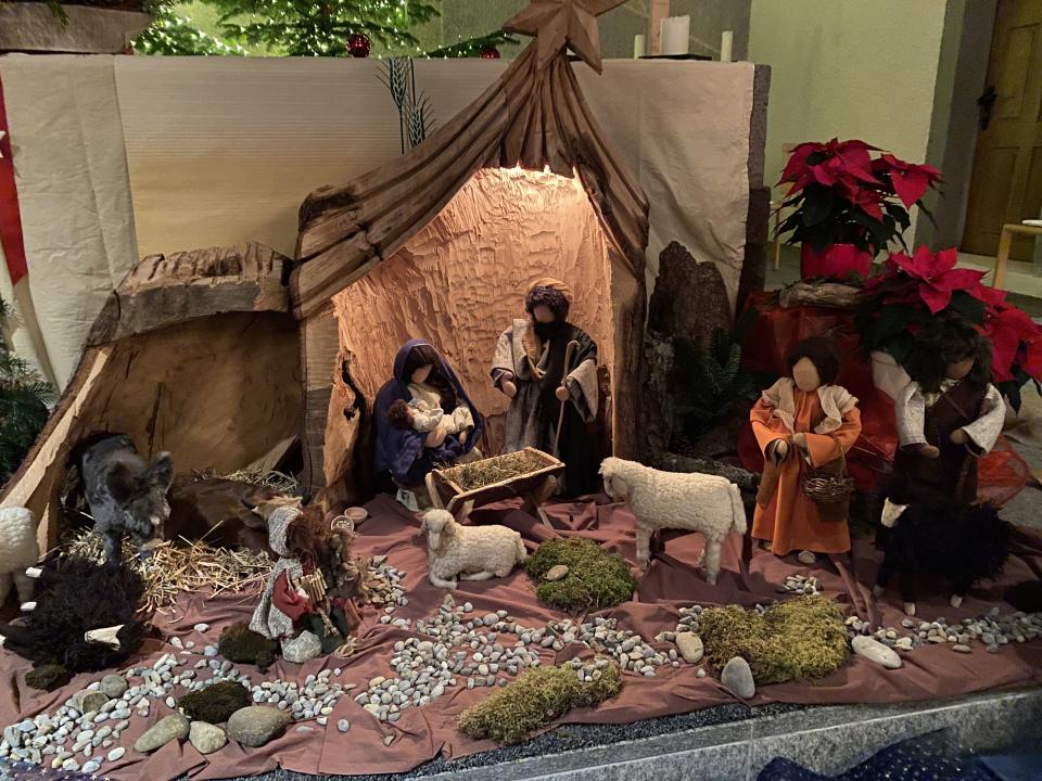 Krippe in der Kirche von Bichelsee