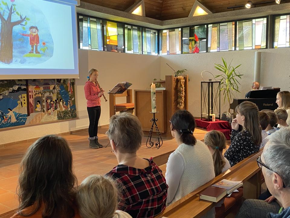 mutiges Flötenspiel