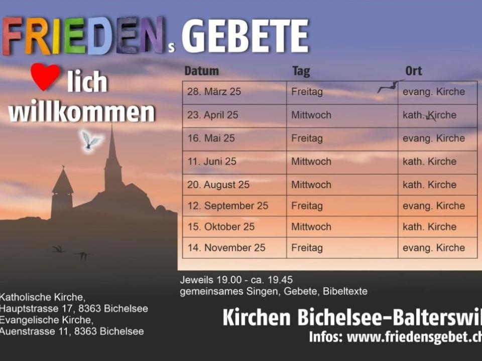 Programm Friedensgebet