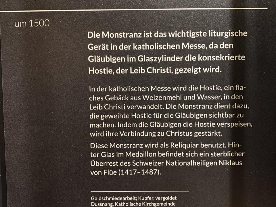 Erklärungstext zur Turmmonstranz