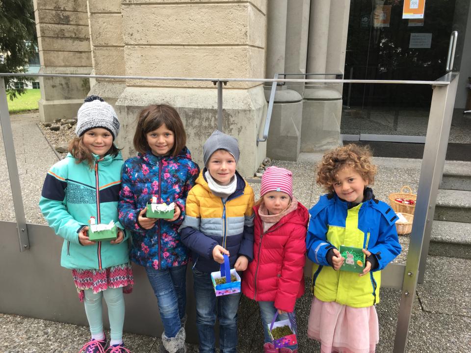 mitgebrachte Körbchen zum Füllen