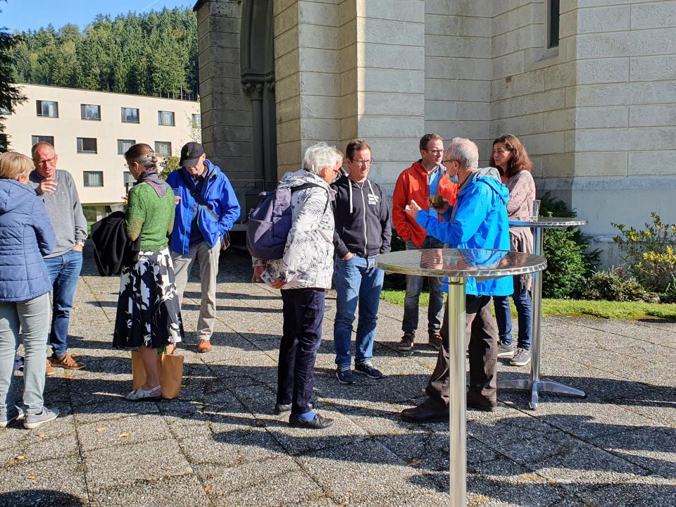Pause an der frischen Luft (Erfa-Treffen)