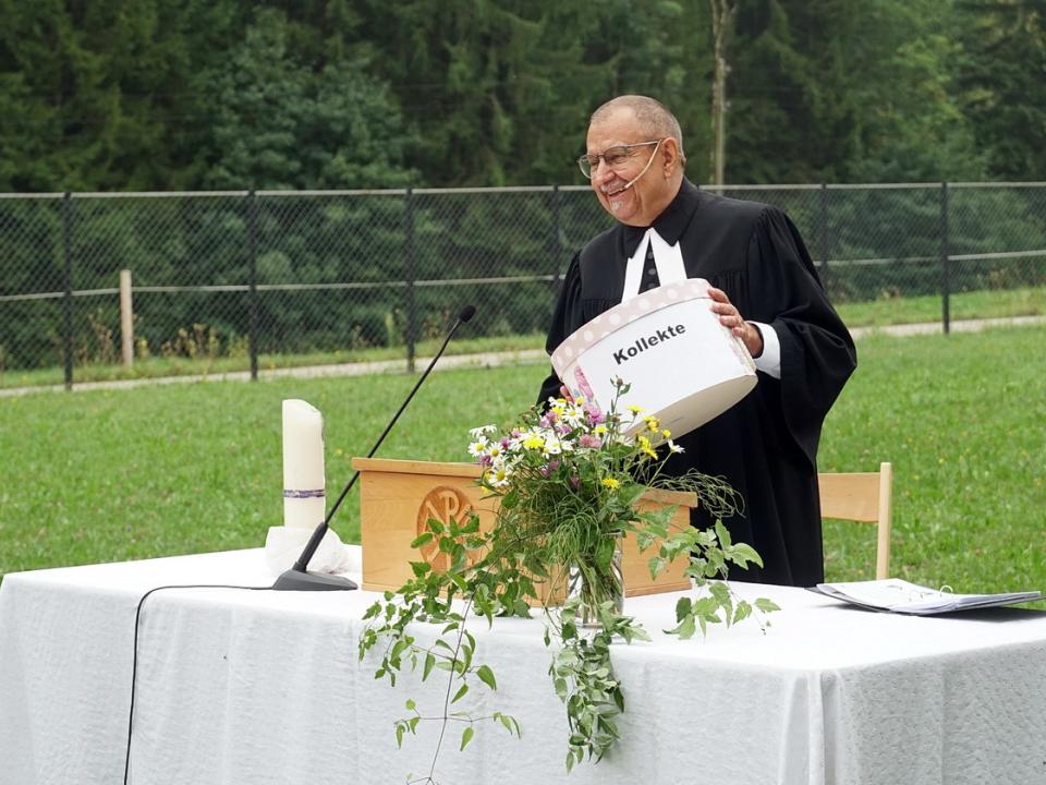 Pfarrer Appel in Aktion