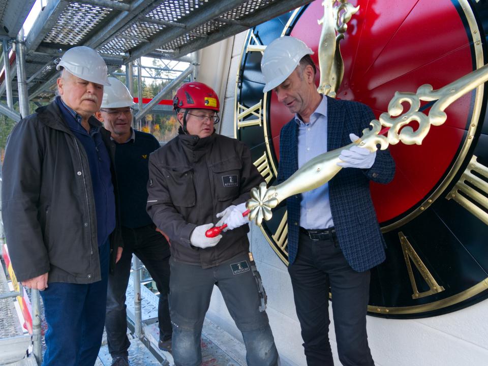 Urs Obrecht, Peter Büchel, Thomas Rauschenberger (Mitarbeiter von Rüetschi AG), Martin Widmer