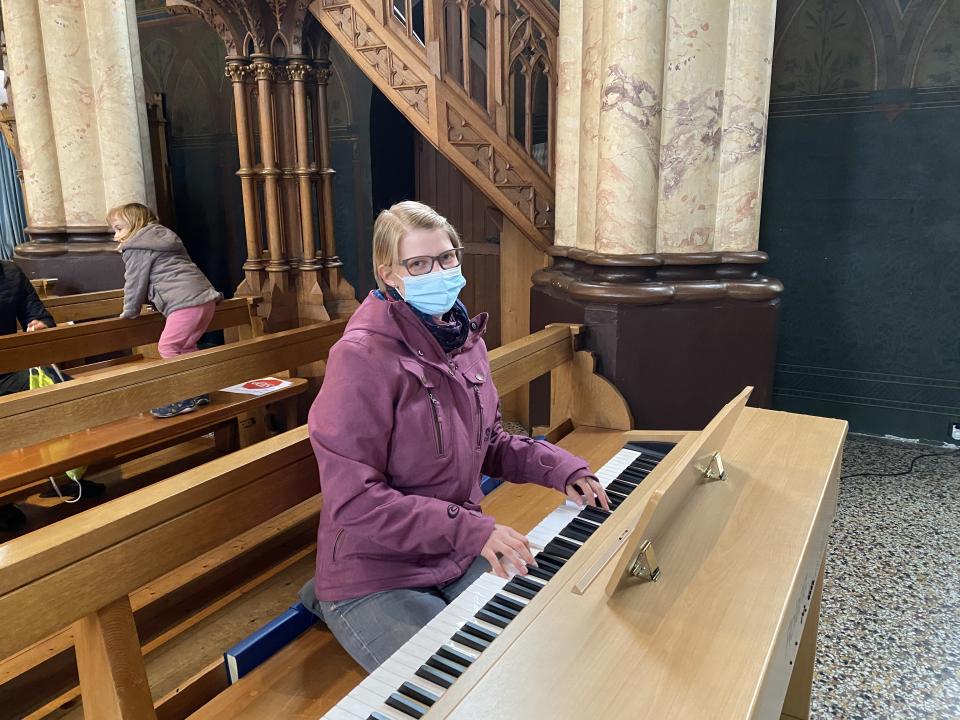 Petra Moser im Einsatz