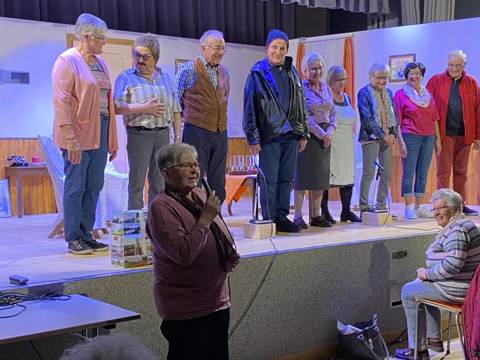 Ein herzliches Dankeschön durch Bernadette Principe (Vorstand Seniorenkreis)