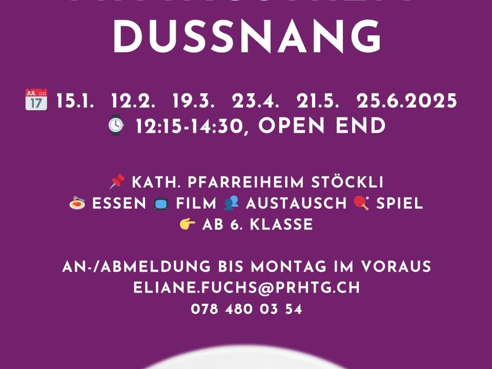 Flyer Mittagstreff Dussnang