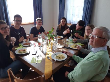 Grüner Güggel - Spaghettiplausch