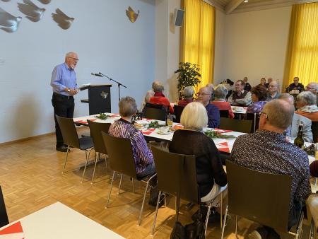 Begrüssung am Besinnungsnachmittag Seniorenkreis