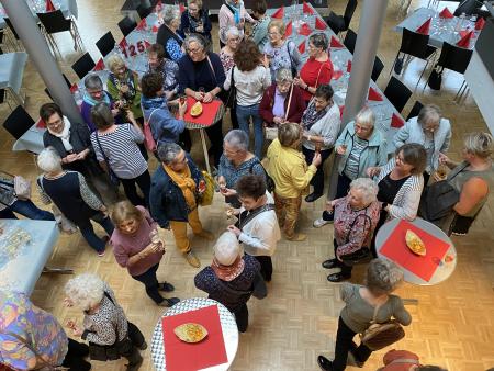 Angeregte Gespräche schon am Anfang
