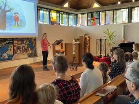 mutiges Flötenspiel