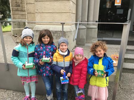 mitgebrachte Körbchen zum Füllen