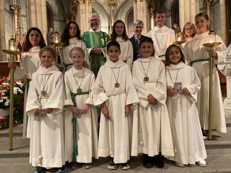 Stabübergabe der Minis