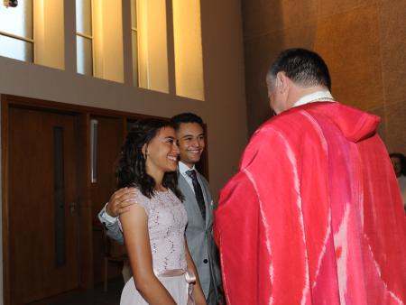 Firmakt mit persönlichem Zuspruch