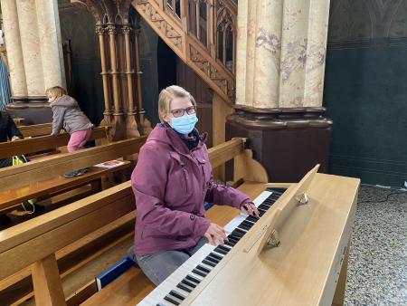 Petra Moser im Einsatz