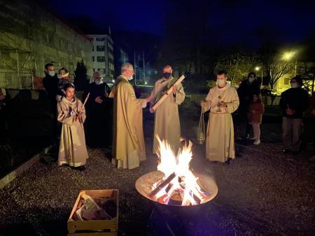 Segnung der Osterkerze in Fischingen