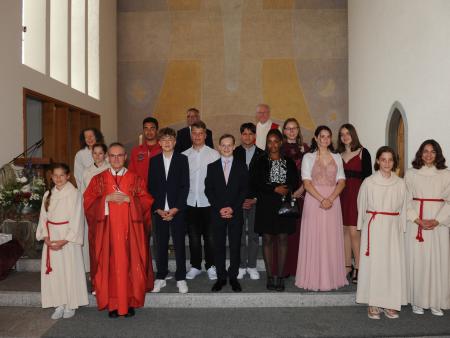 Schlussfoto Gruppe 1 der Firmanden