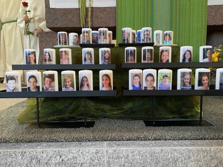 Kerzen der Ministranten