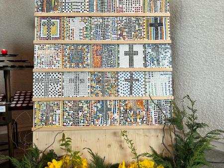 Arbeit der Kinder während der Proben