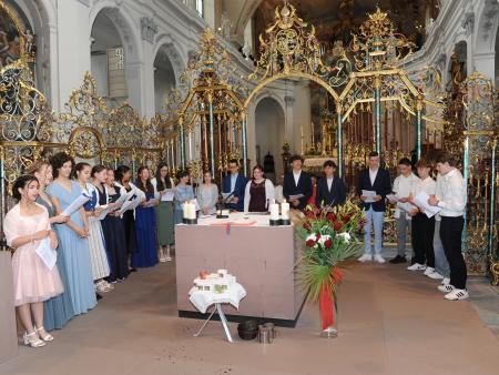 Gesangseinlage der Firmanden